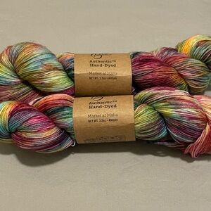 Hand-Dyed Multicolor Yarn Skein — Market at Malta Pastel Blend
